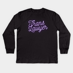 Trans Lawyer - Purple Kids Long Sleeve T-Shirt